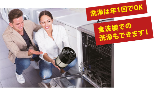 食洗機でせせらぎ®を洗えます